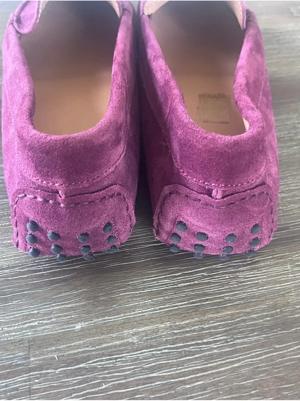 M Gemi Félix Suede Driving Loafers Berry EU 39.5